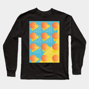 Geometric Sunset Long Sleeve T-Shirt